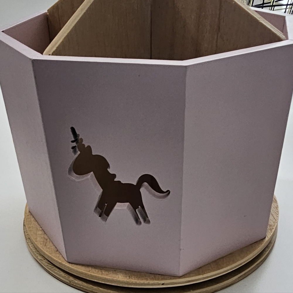 Pink Unicorn Lazy Susan